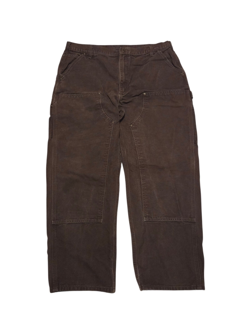 Carhartt B136 DKB Double Knee Dark Brown Carpenter Work Pants